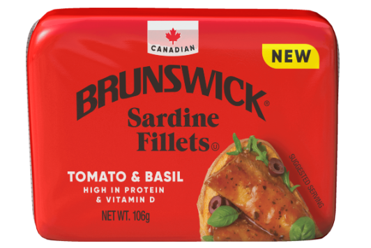 BRUNSWICK SARDINE FILLETS TOMATO & BASIL 106G