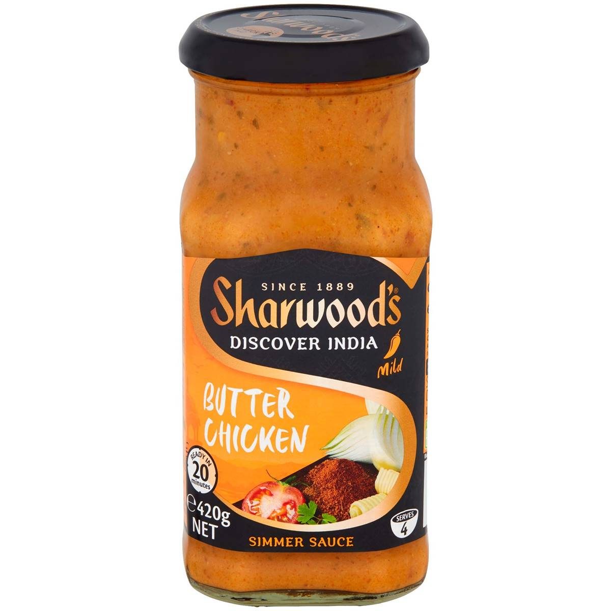 SHARWOODS BUTTER CHICKEN COOKING SAUCE 420G