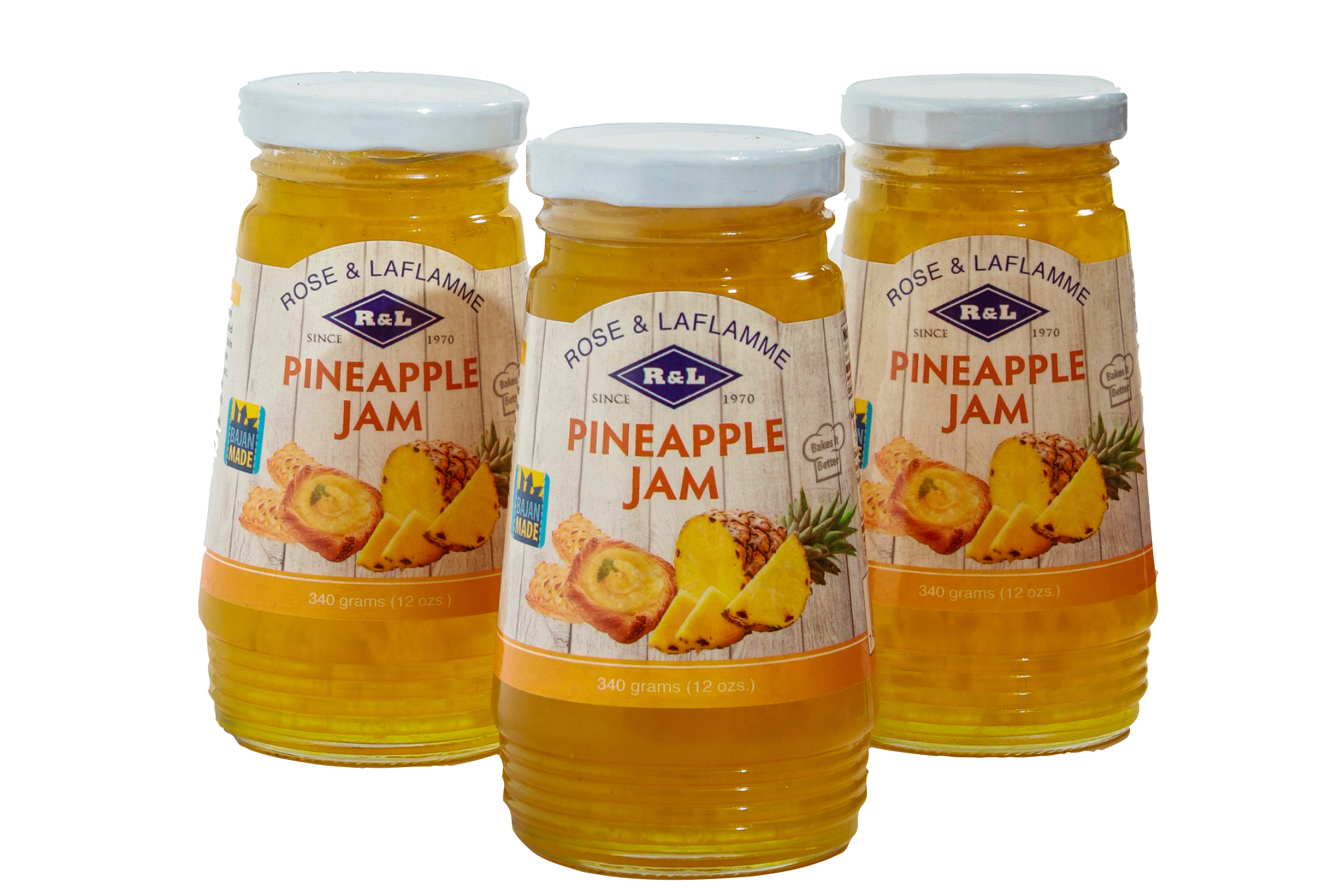 ROSE & LAFLAMME PINEAPPLE JAM 12OZ