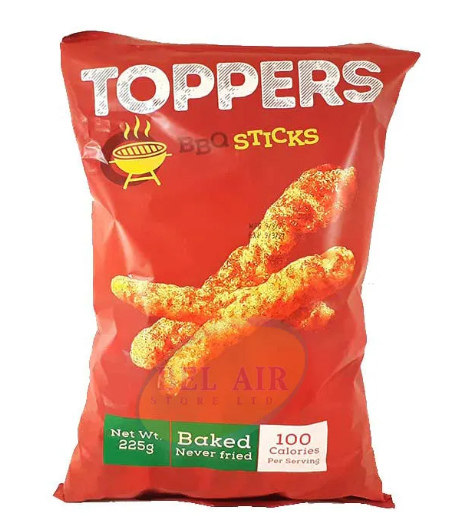 TOPPERS BBQ STICKS 45G