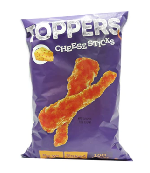 TOPPERS CHEESE STICKS NEVER FRIED 45G