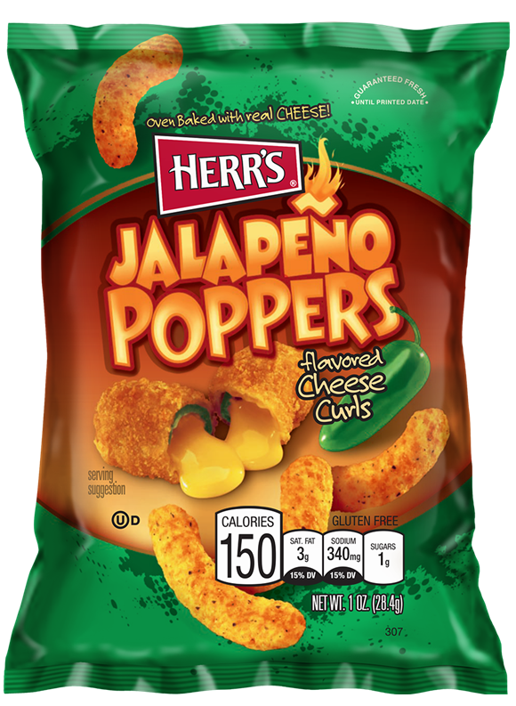 HERRS JALAPENOS CHEESE CURLS 1OZ