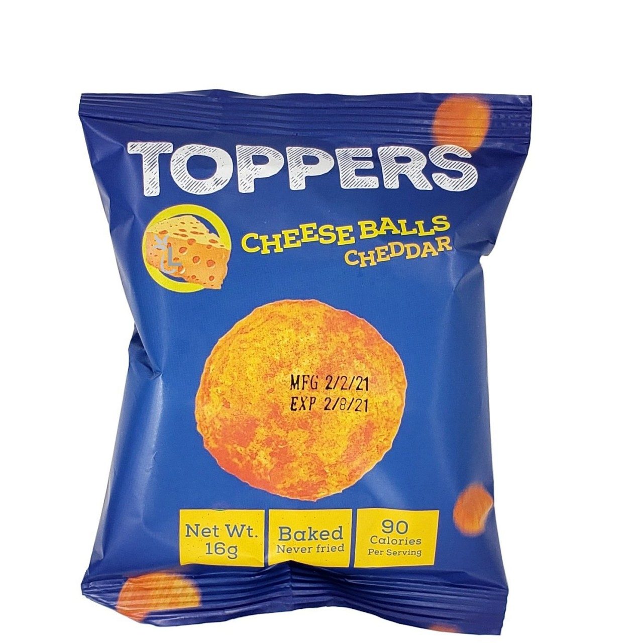TOPPERS CHEESEBALLS CHEDDAR 35G