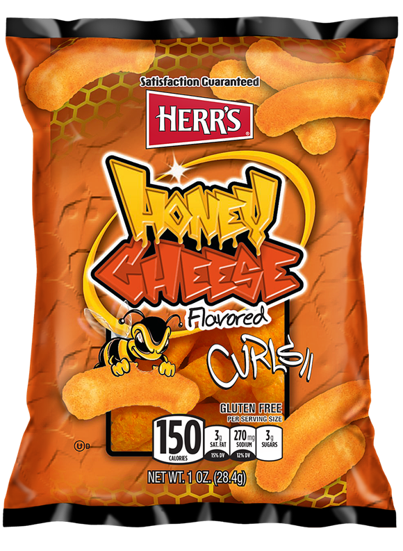 HERRS HONEY CHEESE CURLS 1OZ