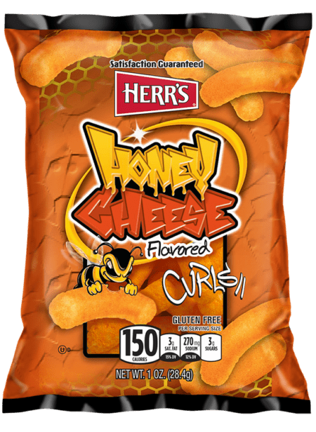 HERRS HONEY CHEESE CURLS 6.5OZ