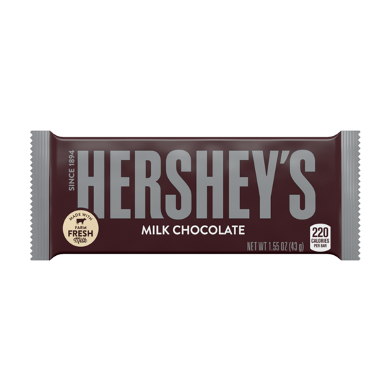 HERSHEYS MILK CHOCOLATE BAR 1.55OZ