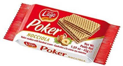 POKER HAZELNUT WAFER 45 G