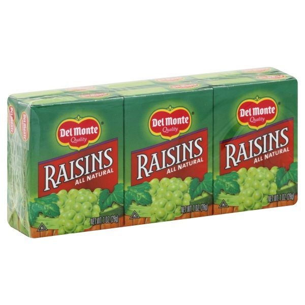 DEL MONTE SEEDLESS RAISINS 6S