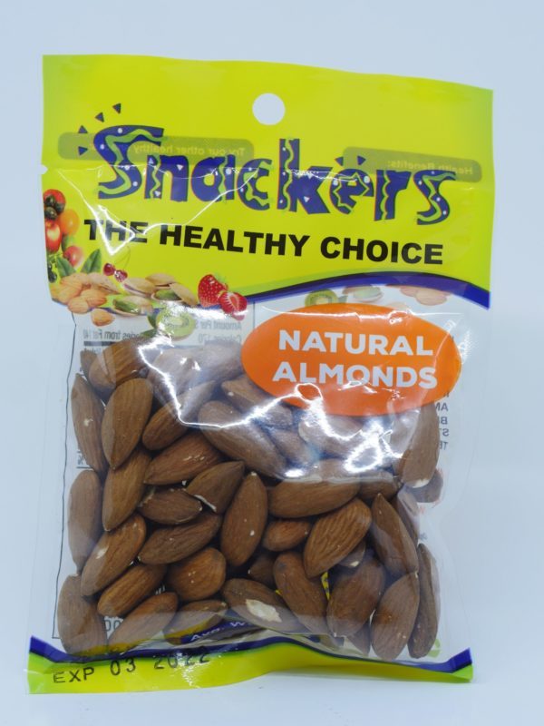 SNACKERS NATURAL ALMONDS 3.2 OZ