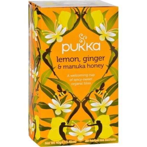 PUKKA LEMON GINGER & MANUKA HONEY TEA 20CT