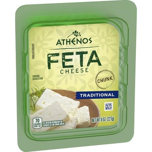 ATHENOS TRADITIONAL CHUNK  FETA CHEESE 8OZ