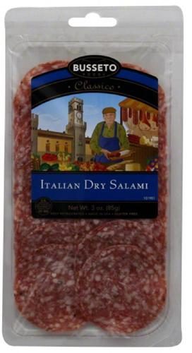 BUSSETO DRY ITALIAN SALAMI SLICED 3OZ