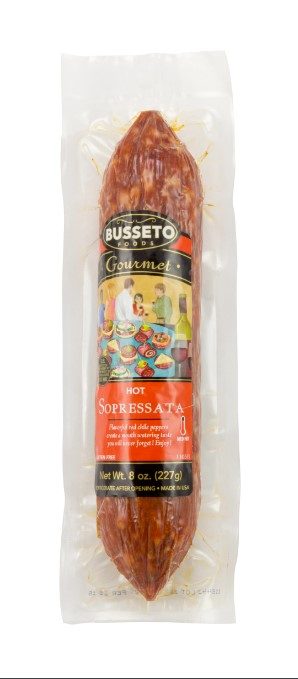BUSSETO HOT SOPRESSATA CALABRESE 8INCH/ 8OZ
