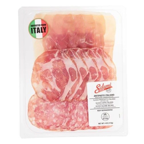 SALUMI ITALIANI ANTIPASTO PROSCIUTTO COPPA & MILANO 4 OZ