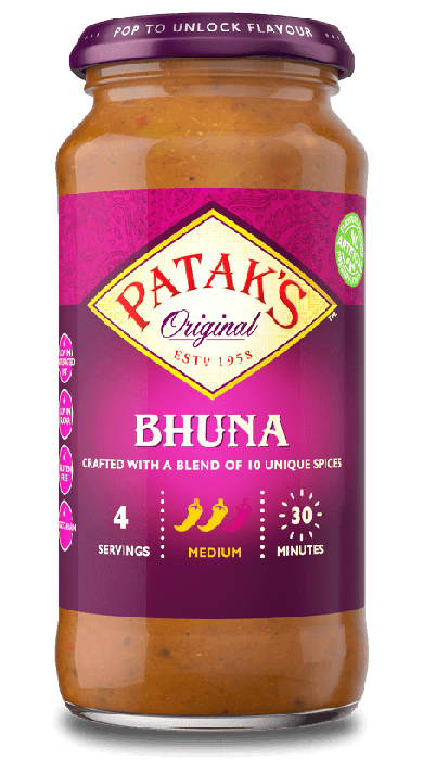 PATAKS BHUNA CURRY SAUCE 450G