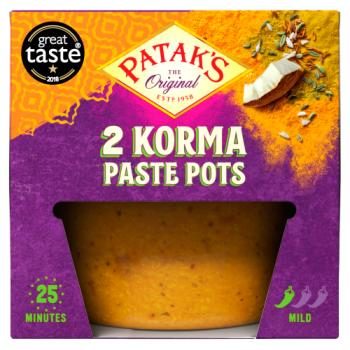 PATAKS KORMA PASTE POTS 2X70G