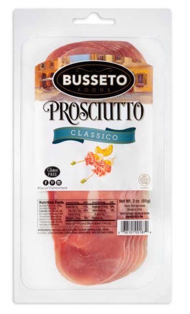 BUSSETO PROSCIUTTO SLICED 3 OZ