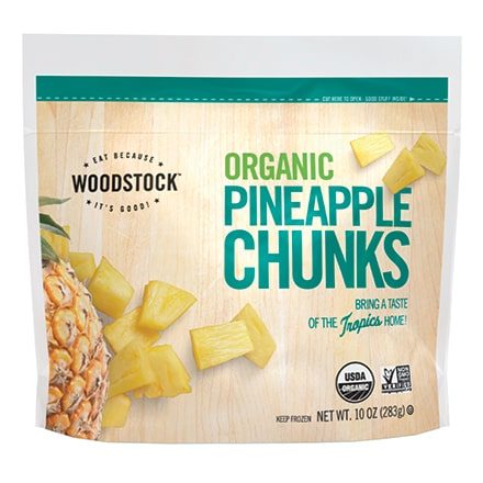 WOODSTOCK FRZN PINEAPPLE CHUNKS 10 OZ.