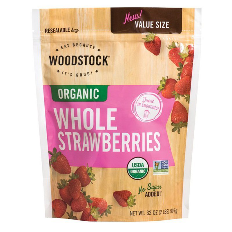 WOODSTOCK FRZ WHOLE STRAWBERRIES 32 OZ.