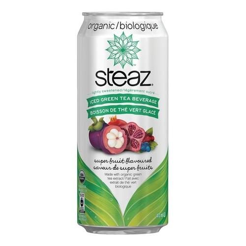 STEAZ GREEN TEA SUPER FRUIT 16OZ