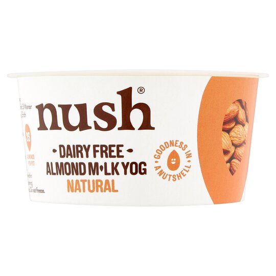 NUSH ALMOND YOGHURT NATURAL 4.4OZ