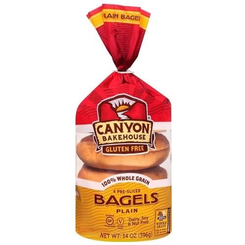 CANYON PLAIN WHOLEGRAIN BAGELS 14 OZ