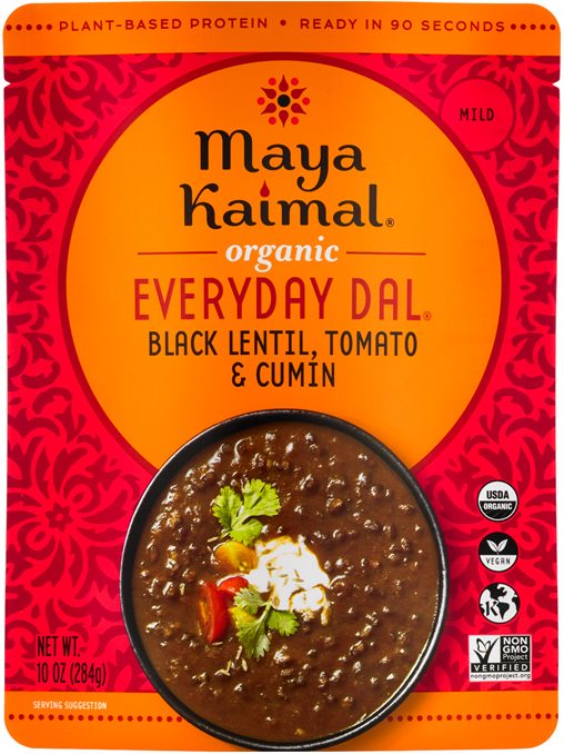 MAYA KAIMAL BLACK LENTILS TOMATO DAL 10OZ