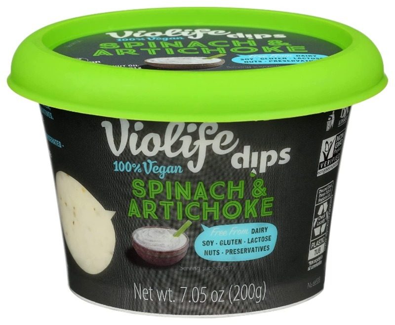VIOLIFE SPINACH ARTICHOKE DIP 7.05OZ