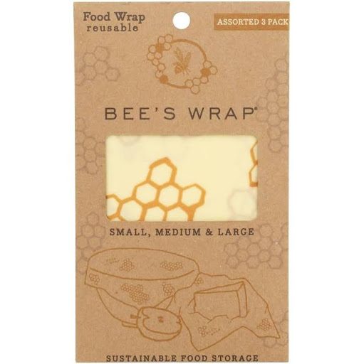 BEES WRAPS ASSORTED REUSABLE FOOD WRAPS 3CT