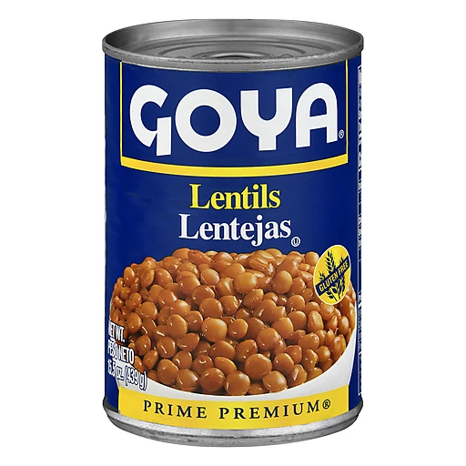 GOYA LENTIL PEAS IN CAN 150Z
