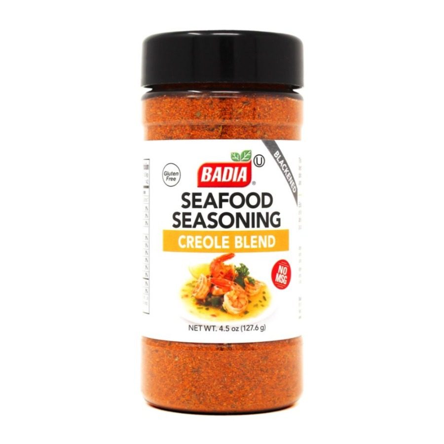 BADIA SEAFOOD SEASONING CREOLE BLEND 4.5OZ
