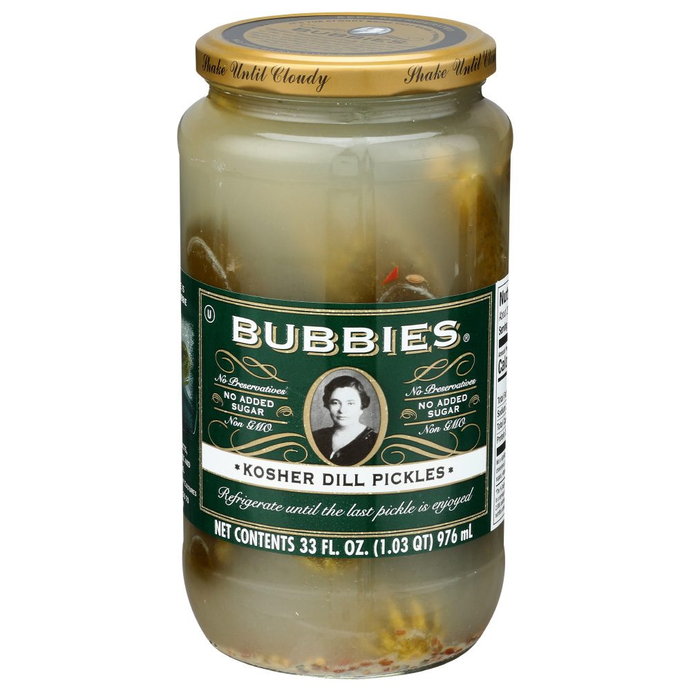 BUBBIES KOSHER DILL PICKLES 33OZ