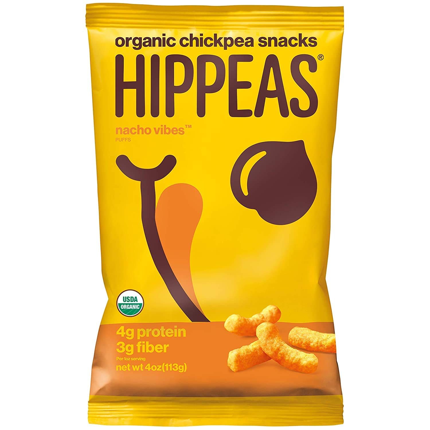 HIPPEAS NACHO VIBES CHICKPEA PUFFS 4 OZ