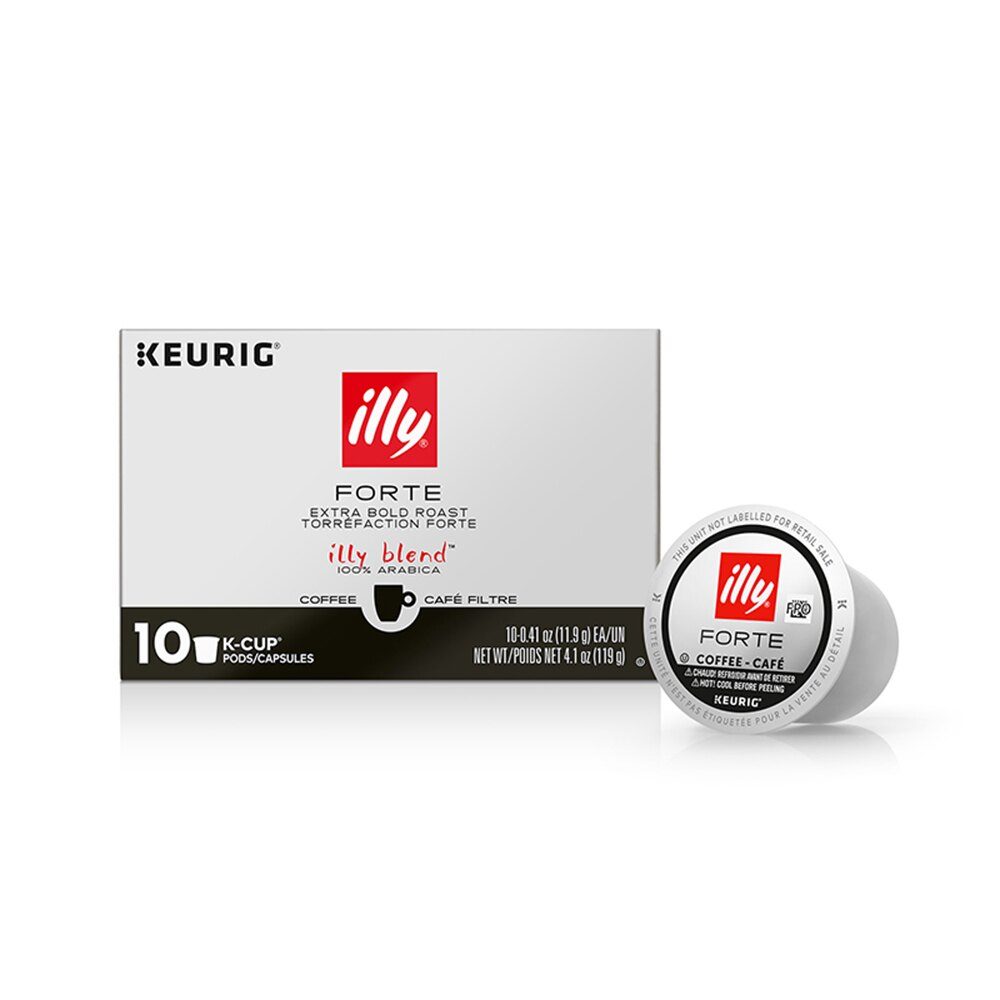 ILLY FORTE EXTRA BOLD ROAST K-CUP COFFEE PODS 10CT