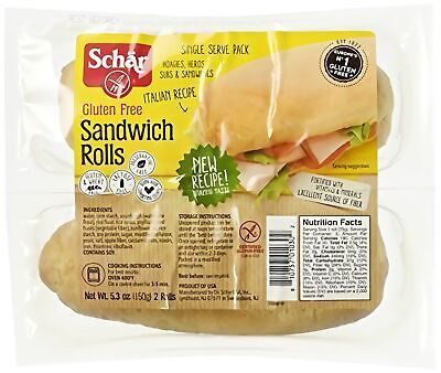 SCHAR GF SANDWICH ROLLS 5.3OZ