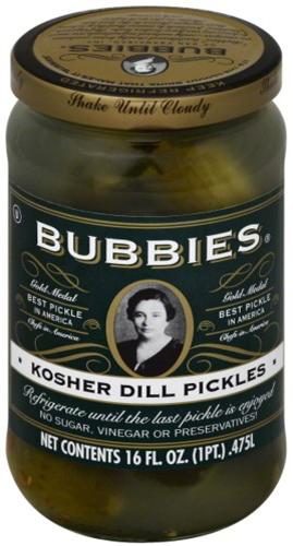 BUBBIES KOSHER DILL PICKLES 16OZ