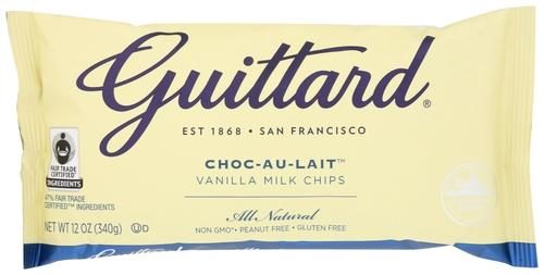 GUITTARD AU LAIT VANILLA MILK CHIPS 12OZ