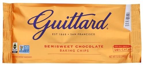 GUITTARD SEMISWEET CHOCOLATE BAKING CHIPS 12OZ
