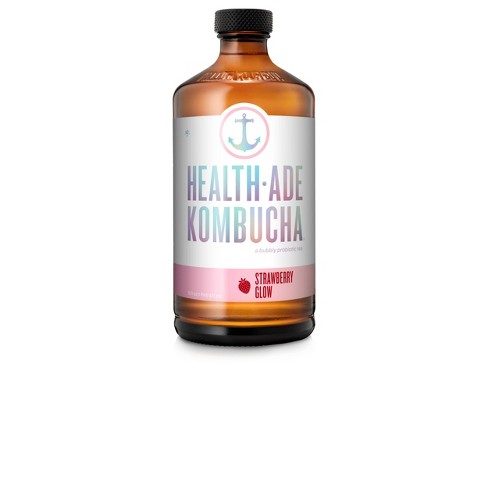 HEALTHADE STRAWBERRY GLOW KOMBUCHA 16OZ