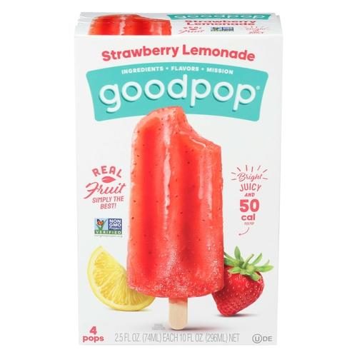 GOODPOP STRAWBERRY LEMONADE LOLLIES 10 oz