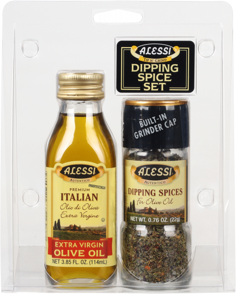 ALESSI EXTRA VIRGIN OLIVE OIL AND DIPPING SPICES 2PK