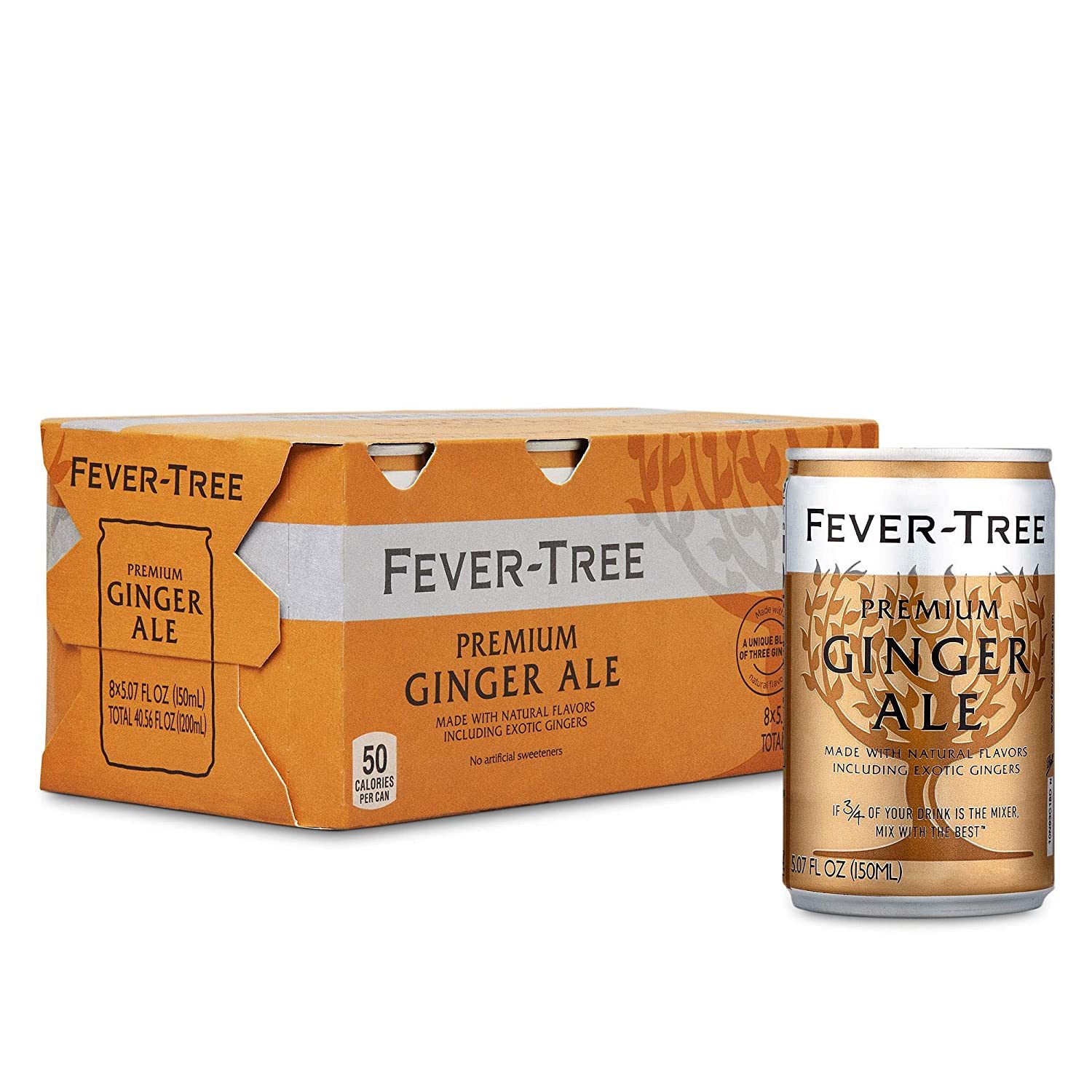 FEVER TREE GINGER ALE 8PK