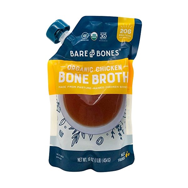 BARE BONES ORGANIC CHICKEN BONE BROTH LOW SODIUM 16OZ