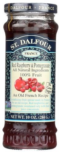 ST. DALFOUR RED RASPBERRY POMEGRANATE PRESERVES 10OZ