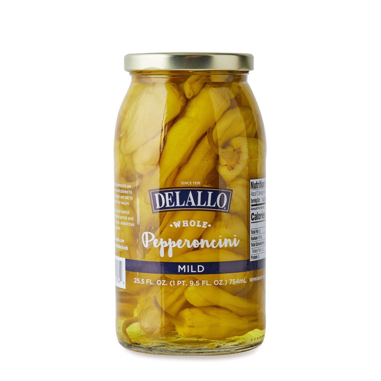 DELALLO MILD PEPPERONCINI 25.5OZ