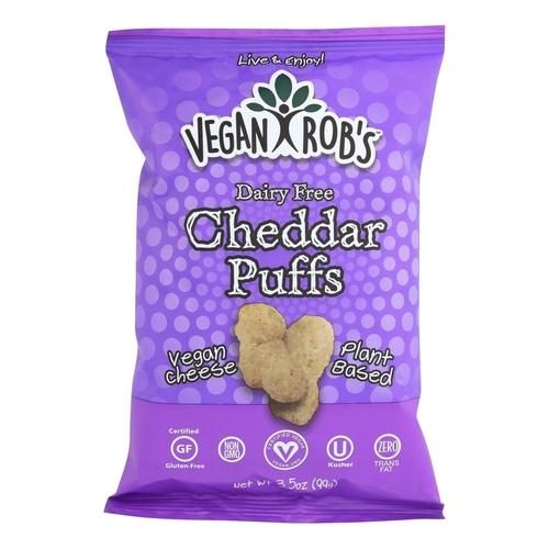 VEGAN ROBS DF CHEDDAR PUFFS 3.5OZ
