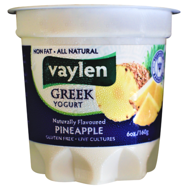 VAYLEN GREEK YOGURT PINEAPPLE 160G