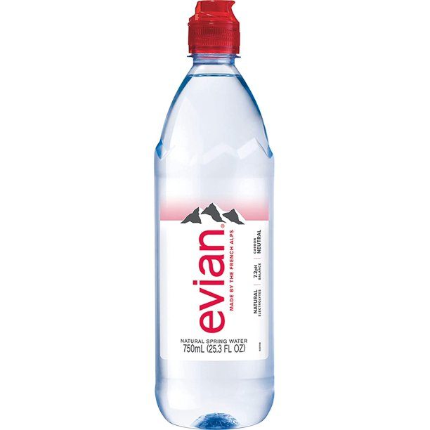 EVIAN MINERAL WATER SPORTS CAP 750ML
