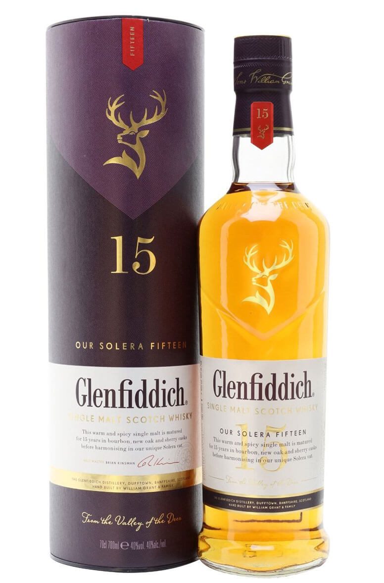 GLENFIDDICH 15 YR OLD SINGLE MALT SCOTCH WHISKY 75CL