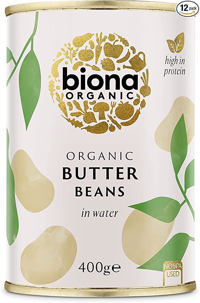 BIONA ORGANIC BUTTER BEANS 400G